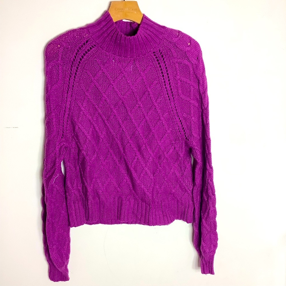 American Eagle outfitters Purple Mock Neck Sweater